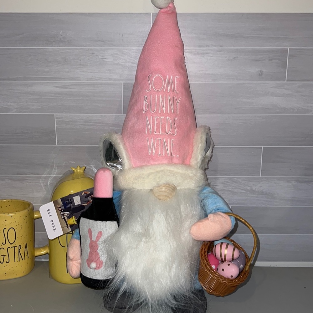 Rae Dunn Pink and Blue Gnome Decor